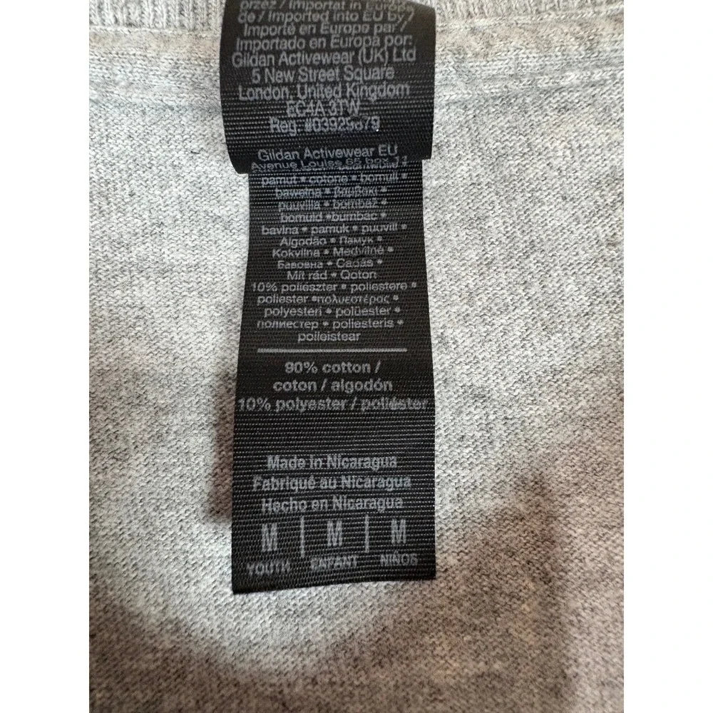 Gildan All American Racing Muscle Car Graphic T-Shirt Youth‎ Med Gray Short Slv